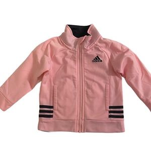 ADIDAS Toddler Girl’s Pink Track Jacket. Size: 12 Months